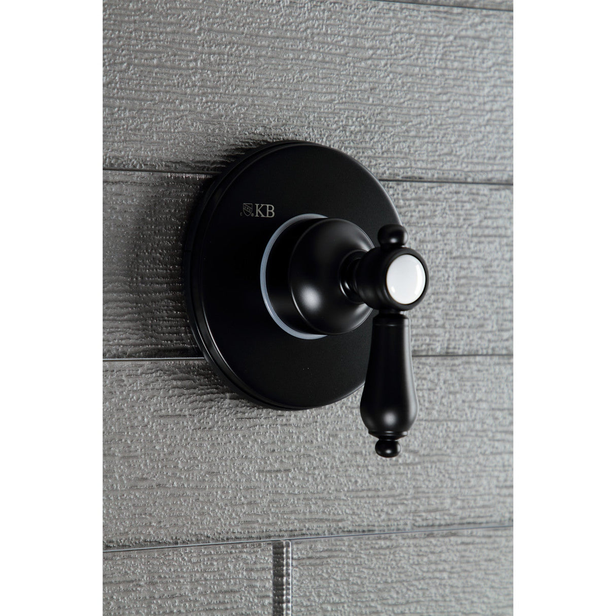 Heirloom KS3030BAL Single-Handle Wall Mount Three-Way Diverter Valve with Trim Kit, Matte Black