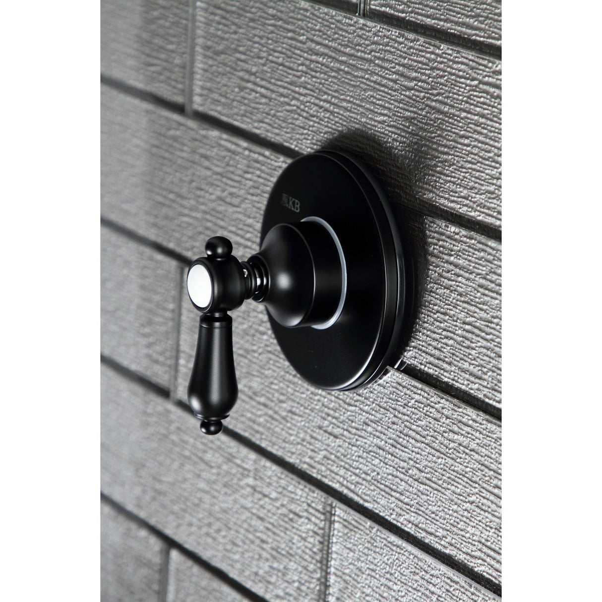 Heirloom KS3030BAL Single-Handle Wall Mount Three-Way Diverter Valve with Trim Kit, Matte Black