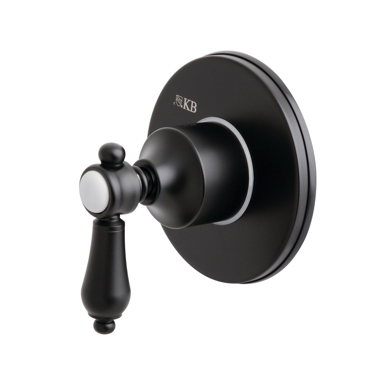 Heirloom KS3030BAL Single-Handle Wall Mount Three-Way Diverter Valve with Trim Kit, Matte Black