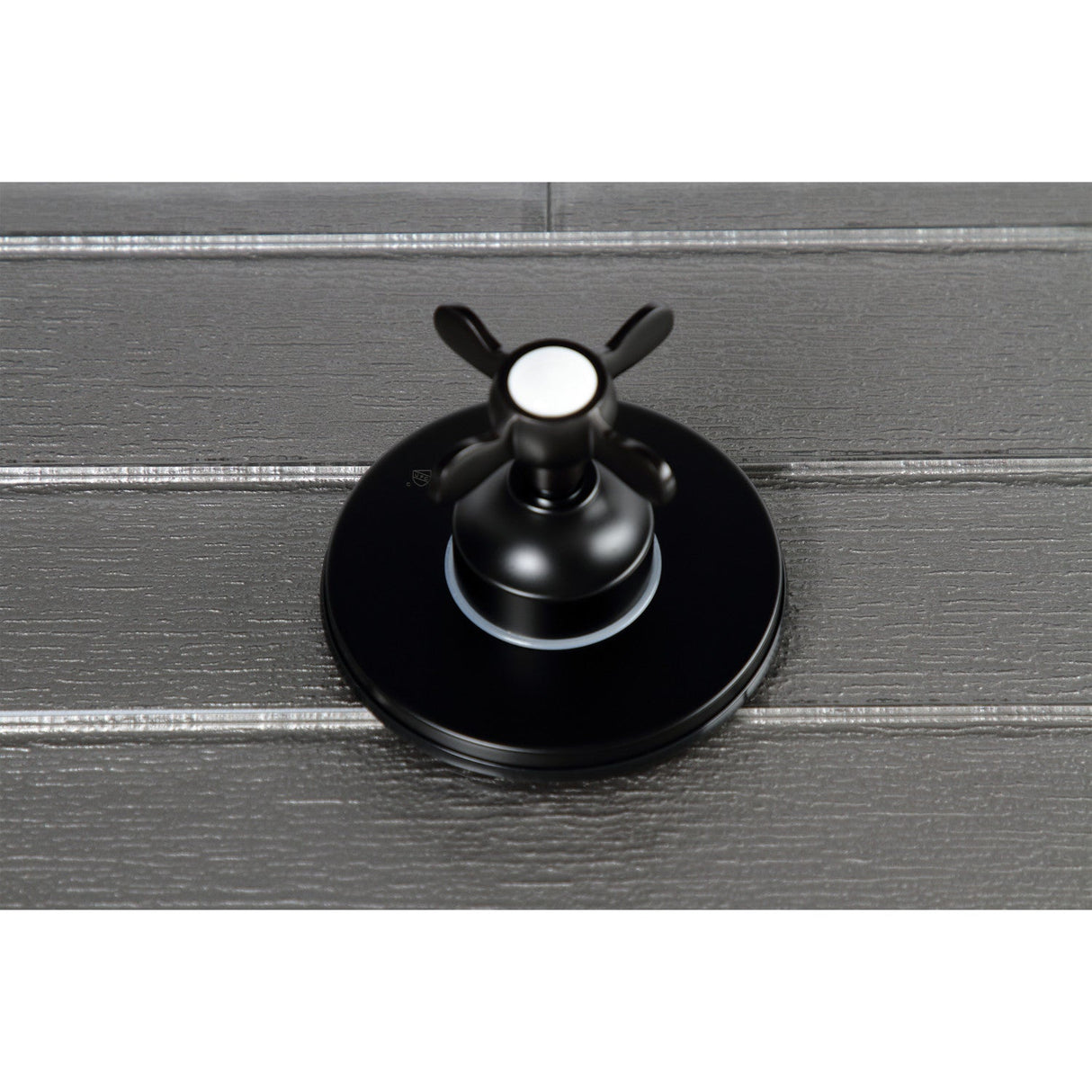KS3030BEX Single-Handle Wall Mount Three-Way Diverter Valve with Trim Kit, Matte Black