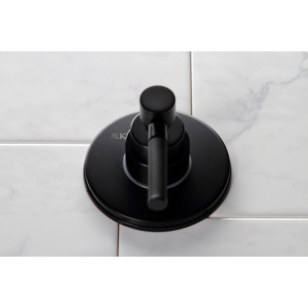 Kaiser KS3030DKL Single-Handle Wall Mount Three-Way Diverter Valve with Trim Kit, Matte Black