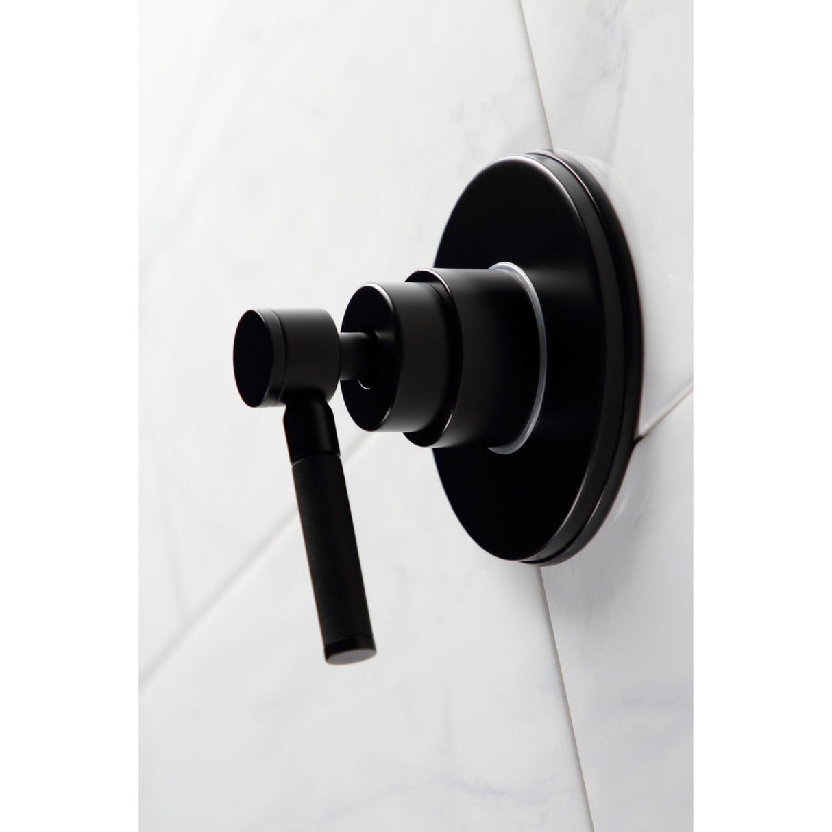 Kaiser KS3030DKL Single-Handle Wall Mount Three-Way Diverter Valve with Trim Kit, Matte Black