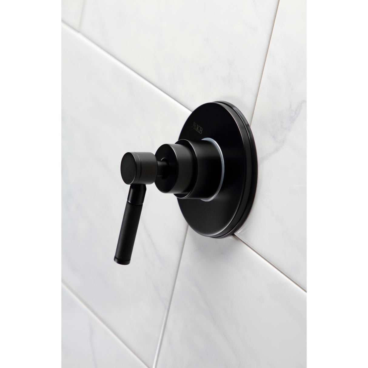 Kaiser KS3030DKL Single-Handle Wall Mount Three-Way Diverter Valve with Trim Kit, Matte Black