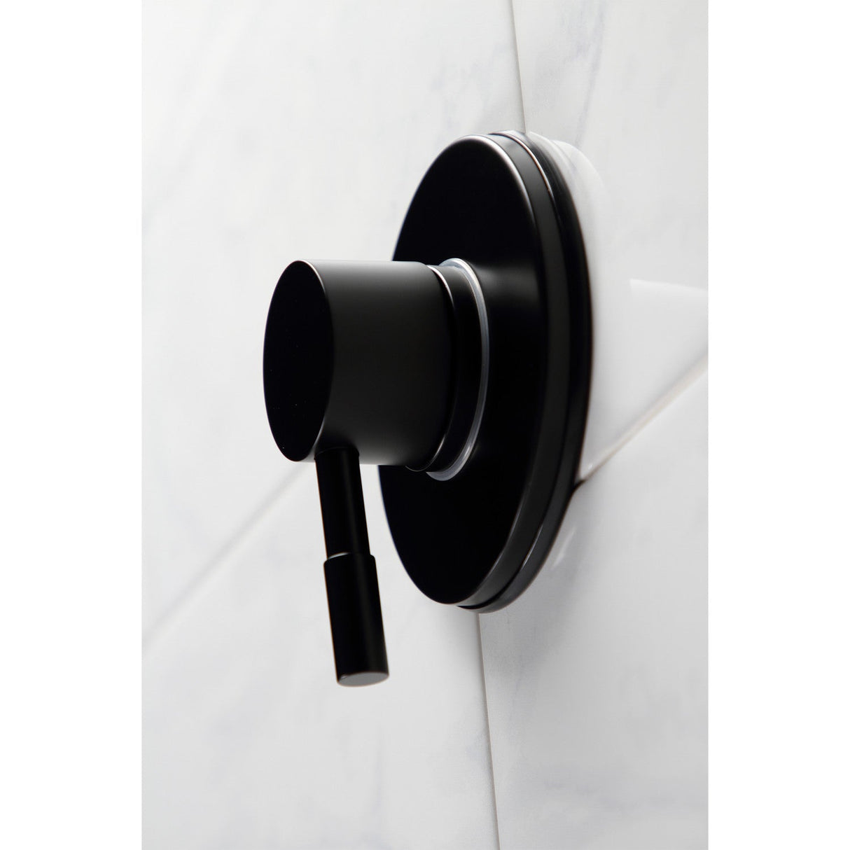Concord KS3030DL Single-Handle Wall Mount Three-Way Diverter Valve with Trim Kit, Matte Black