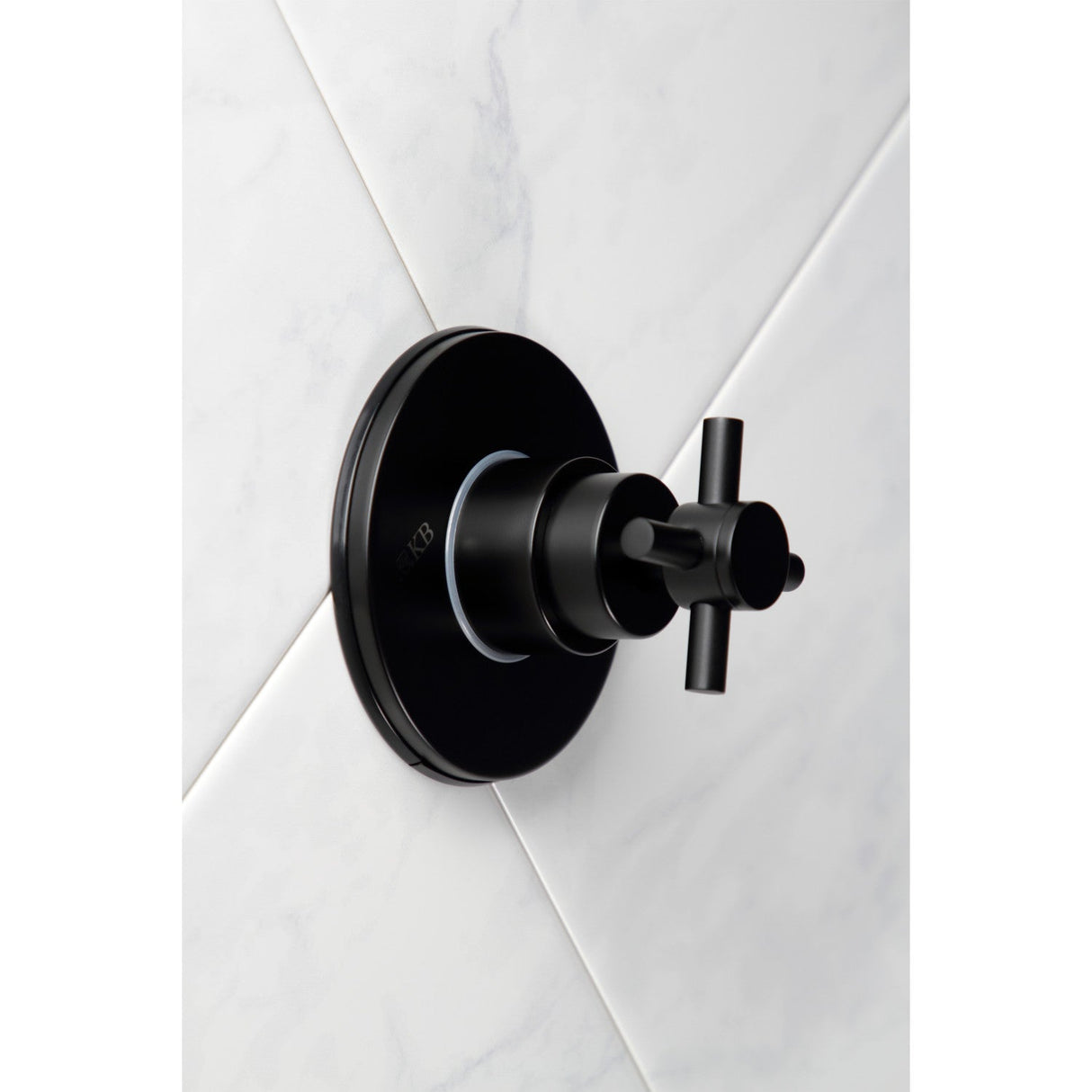 Concord KS3030DX Single-Handle Wall Mount Three-Way Diverter Valve with Trim Kit, Matte Black