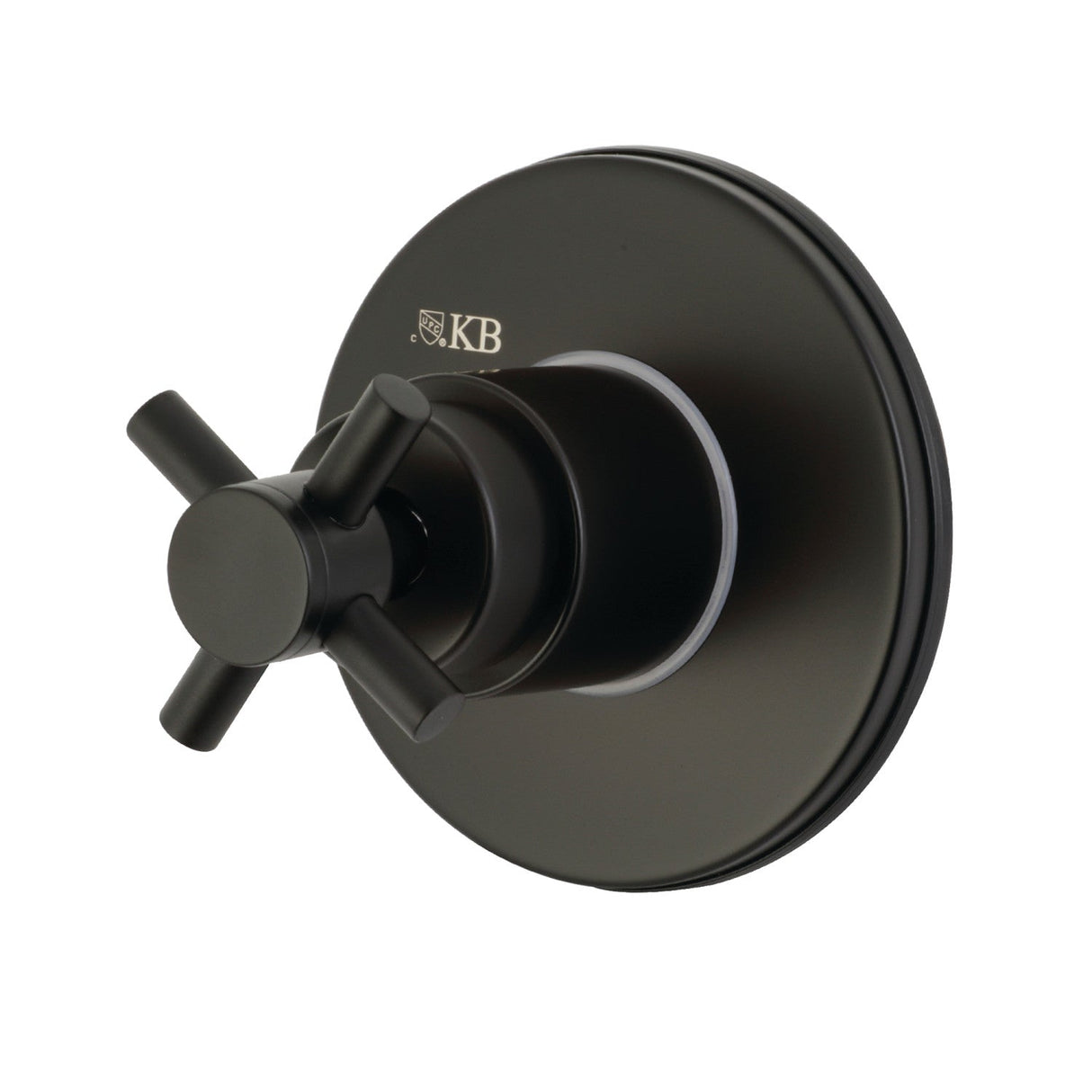 Concord KS3030DX Single-Handle Wall Mount Three-Way Diverter Valve with Trim Kit, Matte Black