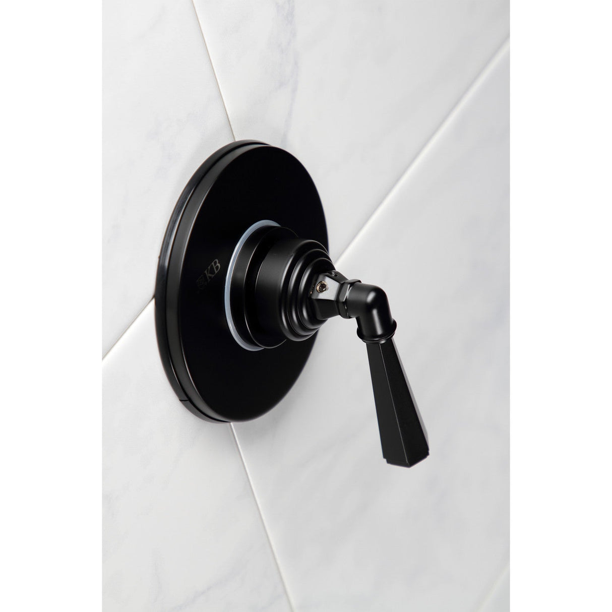 KS3030HL Single-Handle Wall Mount Three-Way Diverter Valve with Trim Kit, Matte Black