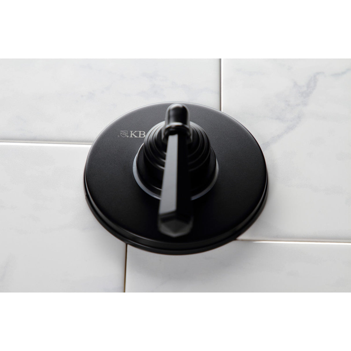 KS3030HL Single-Handle Wall Mount Three-Way Diverter Valve with Trim Kit, Matte Black