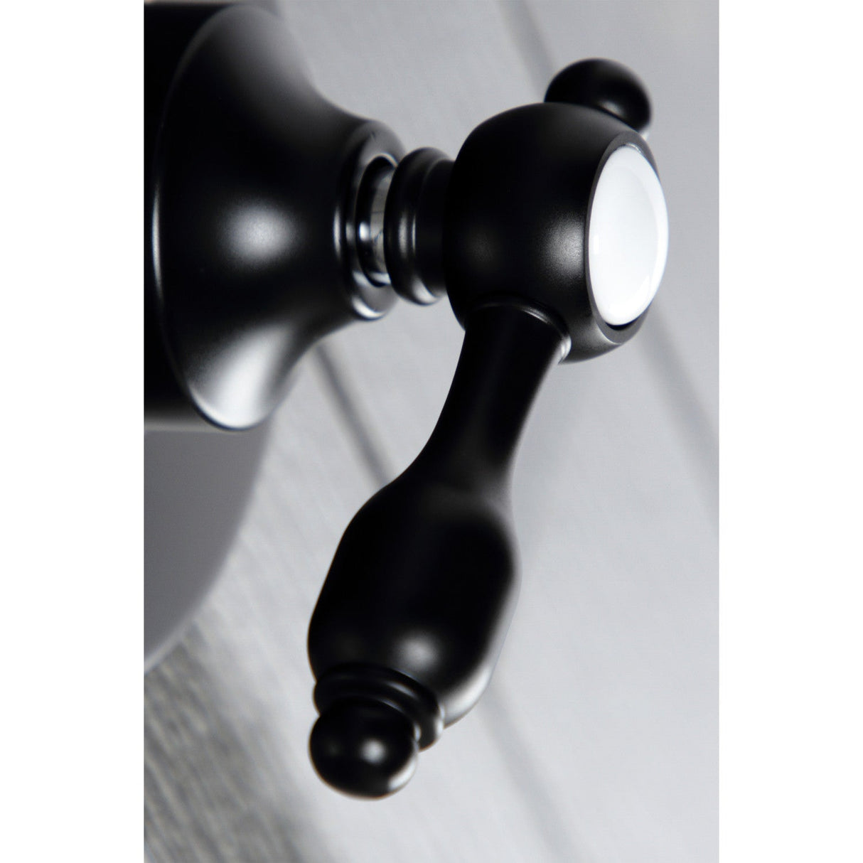 Tudor KS3030TAL Single-Handle Wall Mount Three-Way Diverter Valve with Trim Kit, Matte Black
