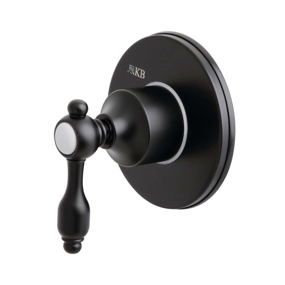 Tudor KS3030TAL Single-Handle Wall Mount Three-Way Diverter Valve with Trim Kit, Matte Black