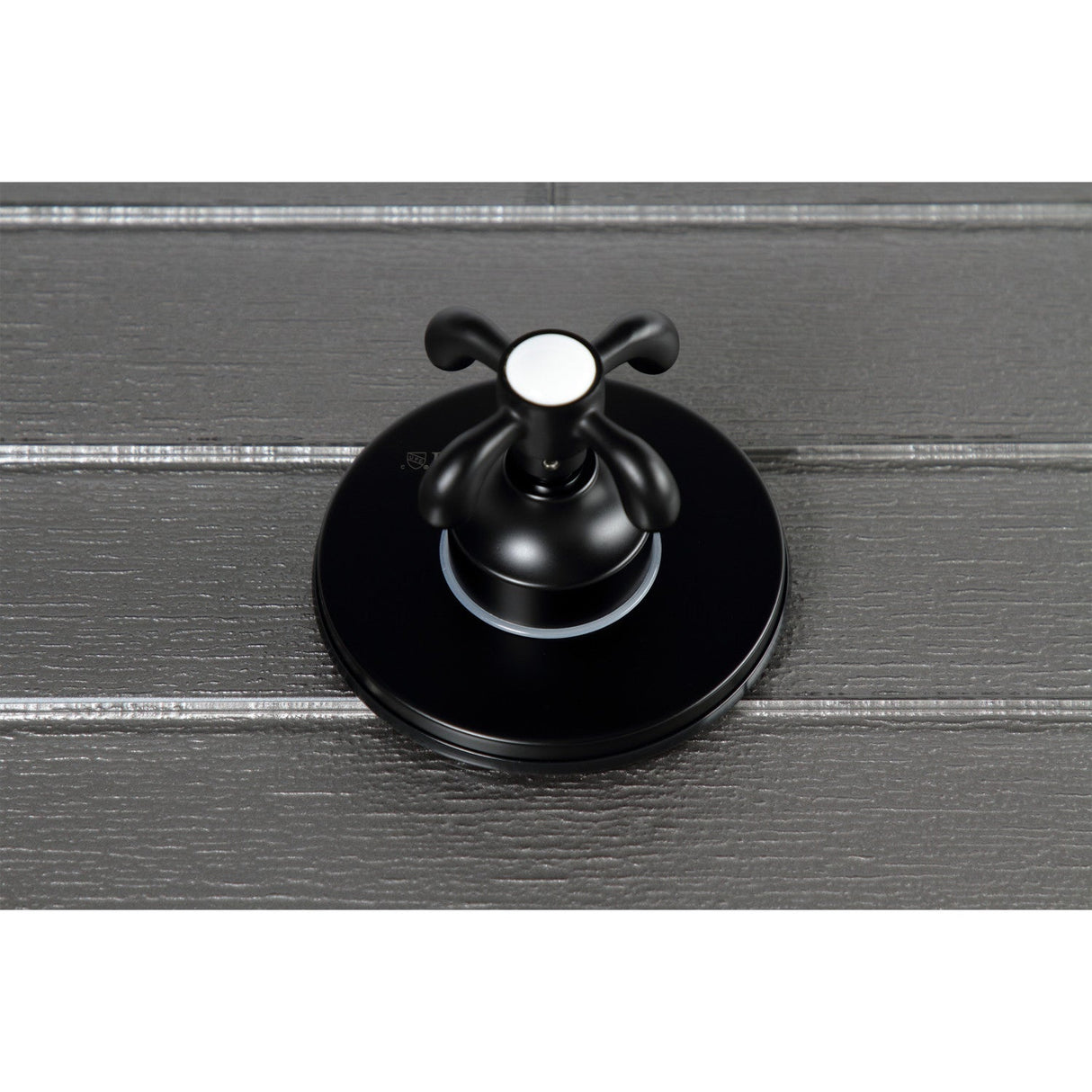 KS3030TX Single-Handle Wall Mount Three-Way Diverter Valve with Trim Kit, Matte Black