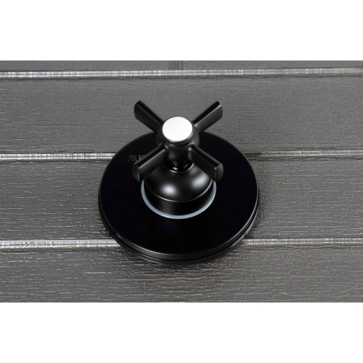 KS3030ZX Single-Handle Wall Mount Three-Way Diverter Valve with Trim Kit, Matte Black