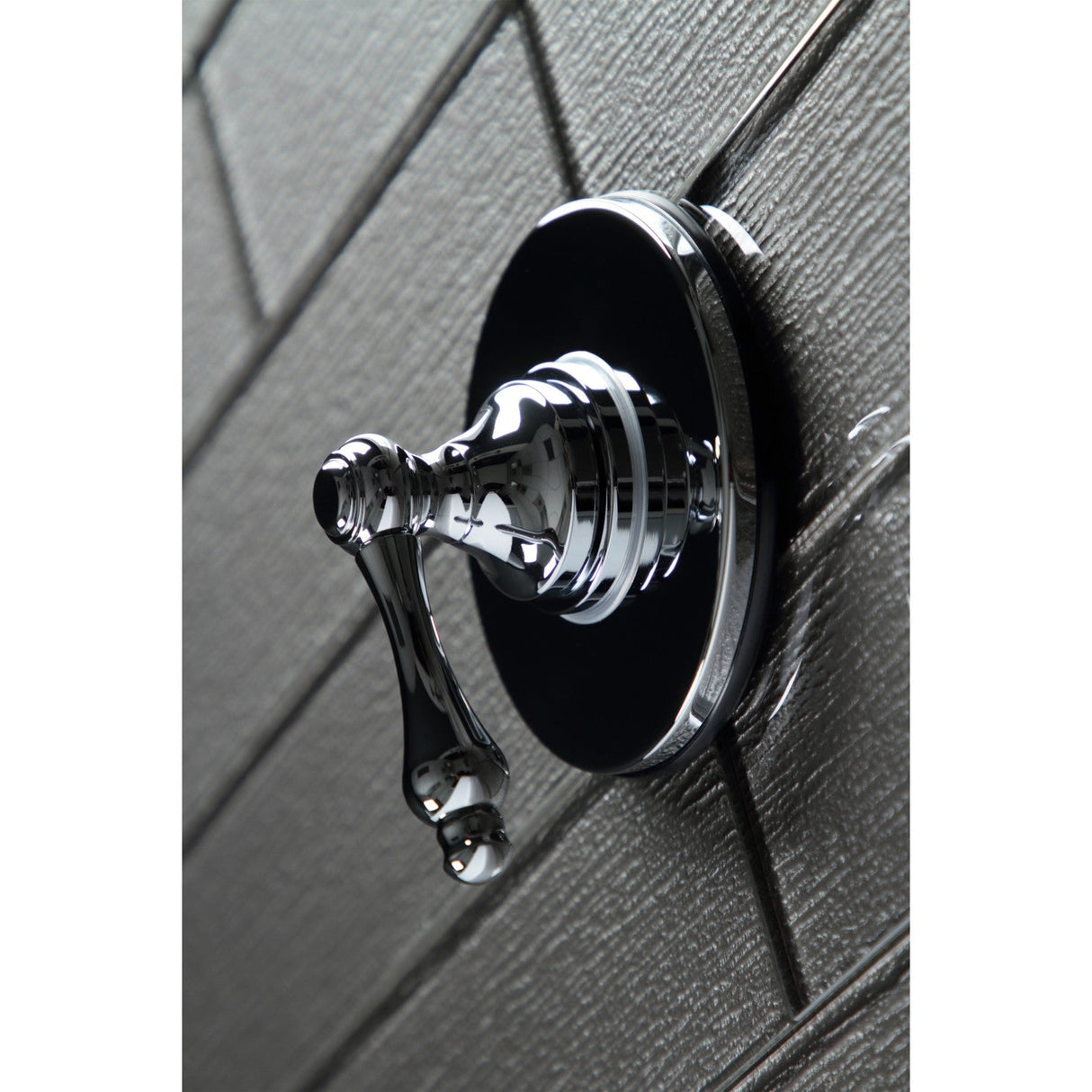 KS3031AL Single-Handle Wall Mount Three-Way Diverter Valve with Trim Kit, Polished Chrome