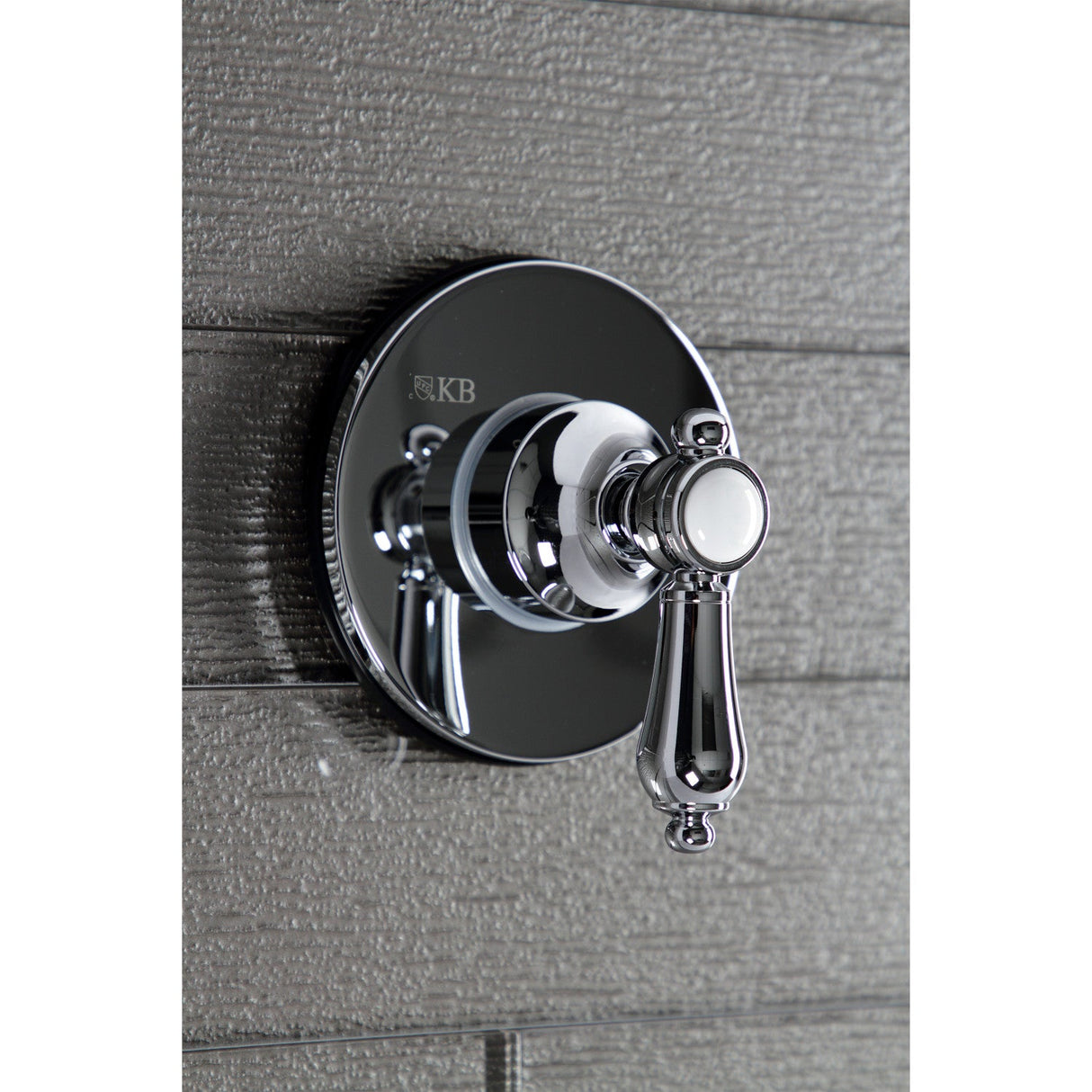 Heirloom KS3031BAL Single-Handle Wall Mount Three-Way Diverter Valve with Trim Kit, Polished Chrome
