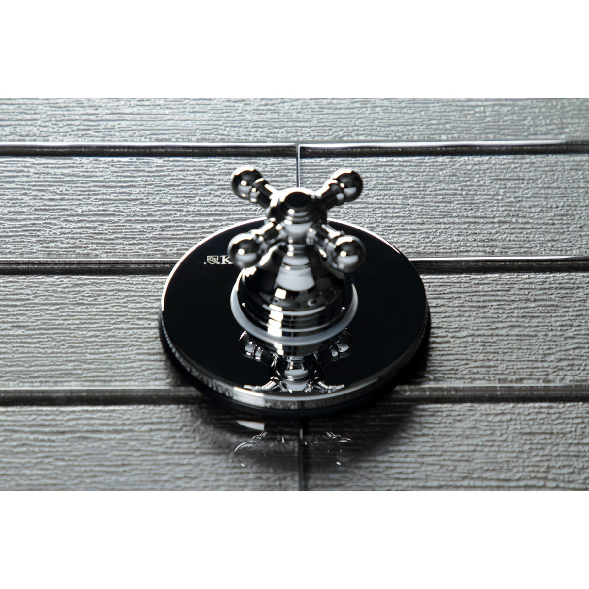 KS3031BX Single-Handle Wall Mount Three-Way Diverter Valve with Trim Kit, Polished Chrome