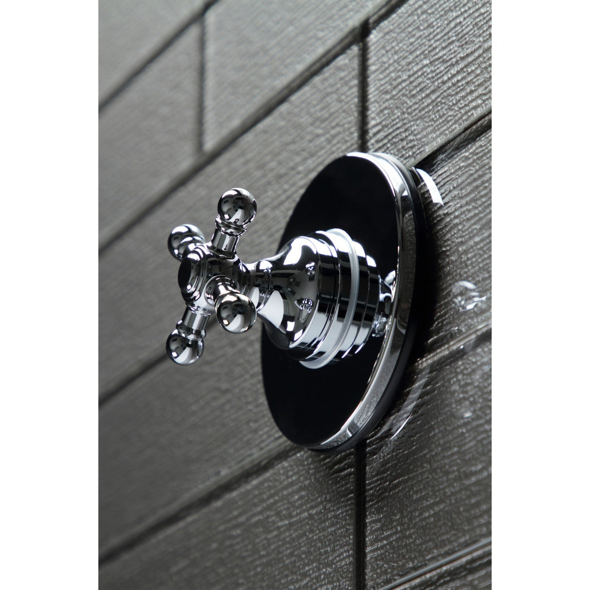KS3031BX Single-Handle Wall Mount Three-Way Diverter Valve with Trim Kit, Polished Chrome