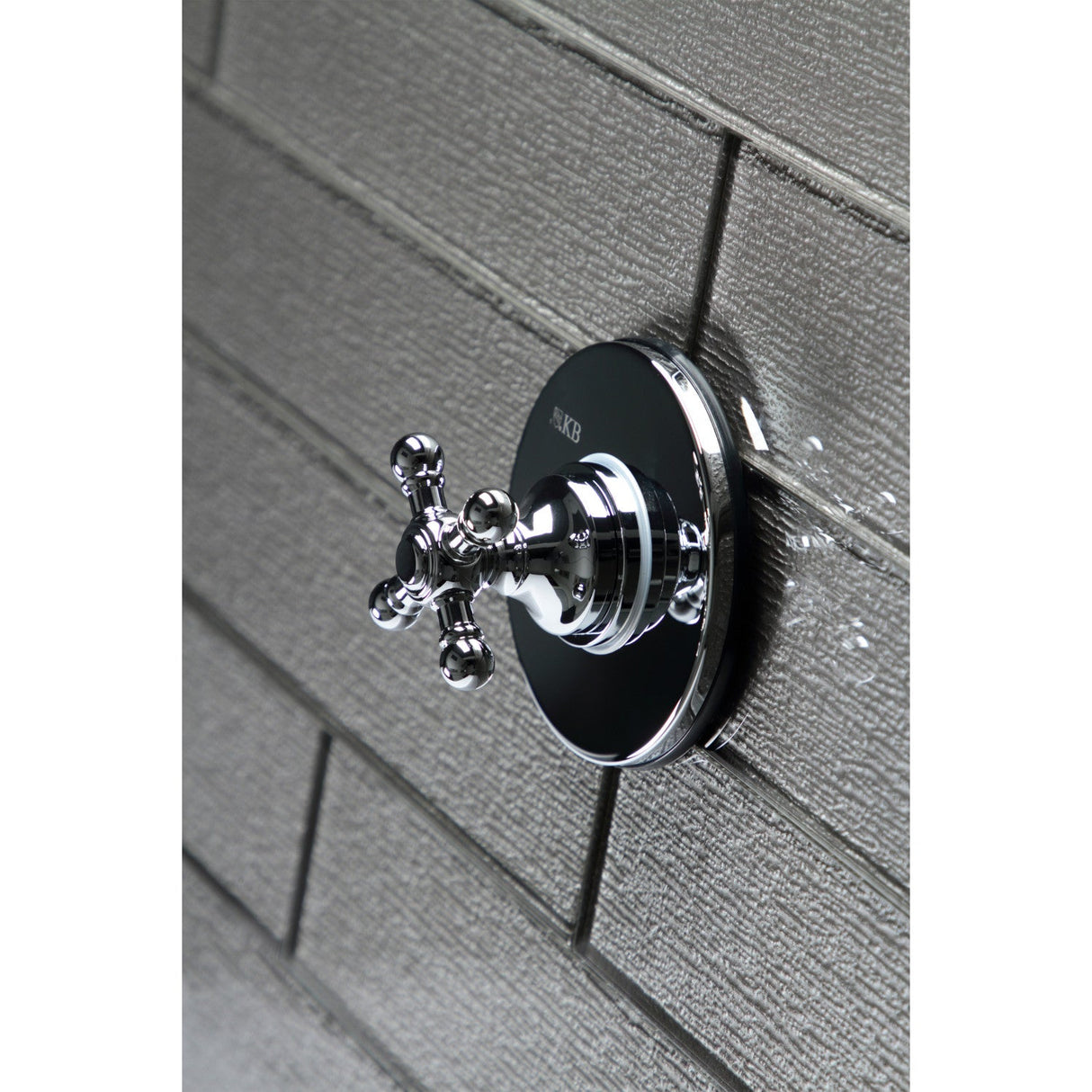 KS3031BX Single-Handle Wall Mount Three-Way Diverter Valve with Trim Kit, Polished Chrome