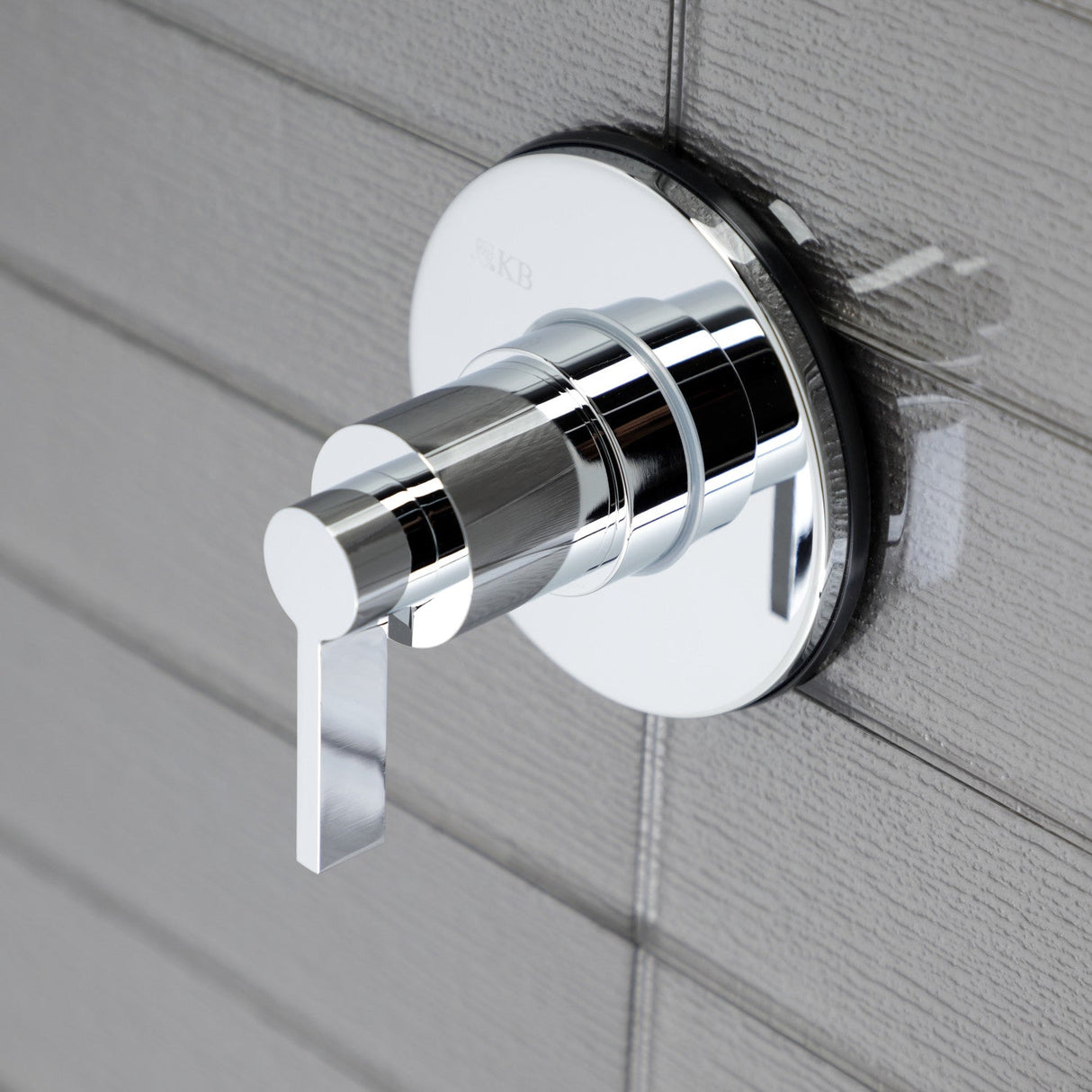 NuvoFusion KS3031NDL Single-Handle Wall Mount Three-Way Diverter Valve with Trim Kit, Polished Chrome