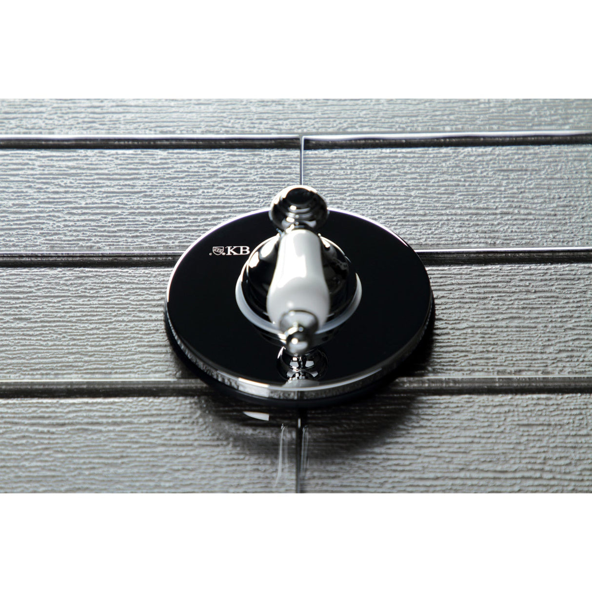KS3031PL Single-Handle Wall Mount Three-Way Diverter Valve with Trim Kit, Polished Chrome