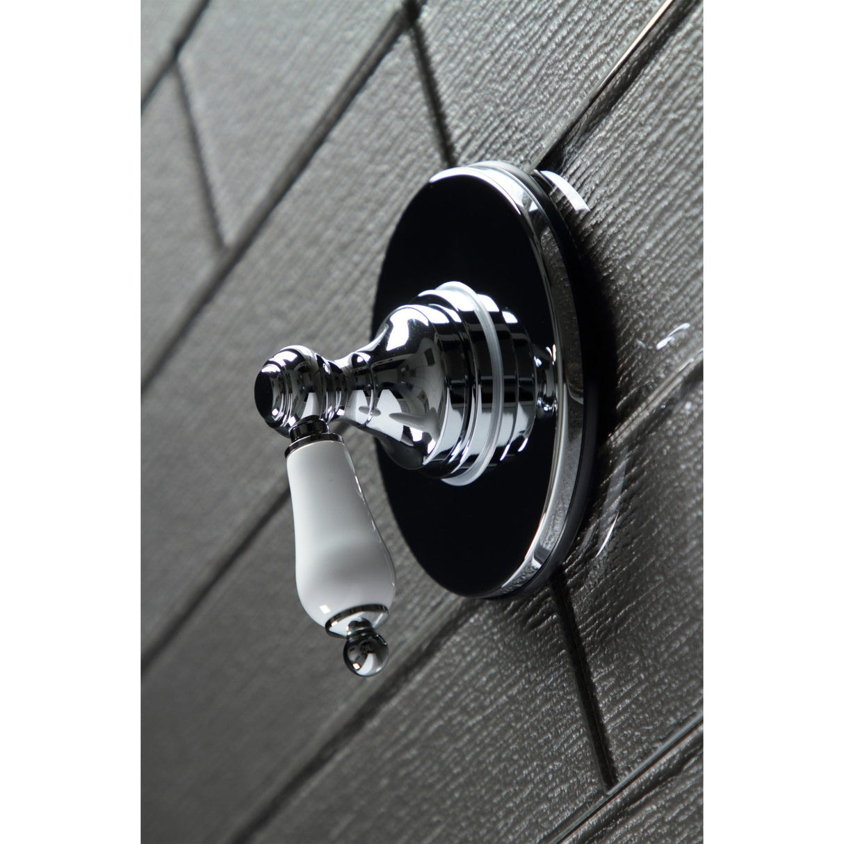 KS3031PL Single-Handle Wall Mount Three-Way Diverter Valve with Trim Kit, Polished Chrome