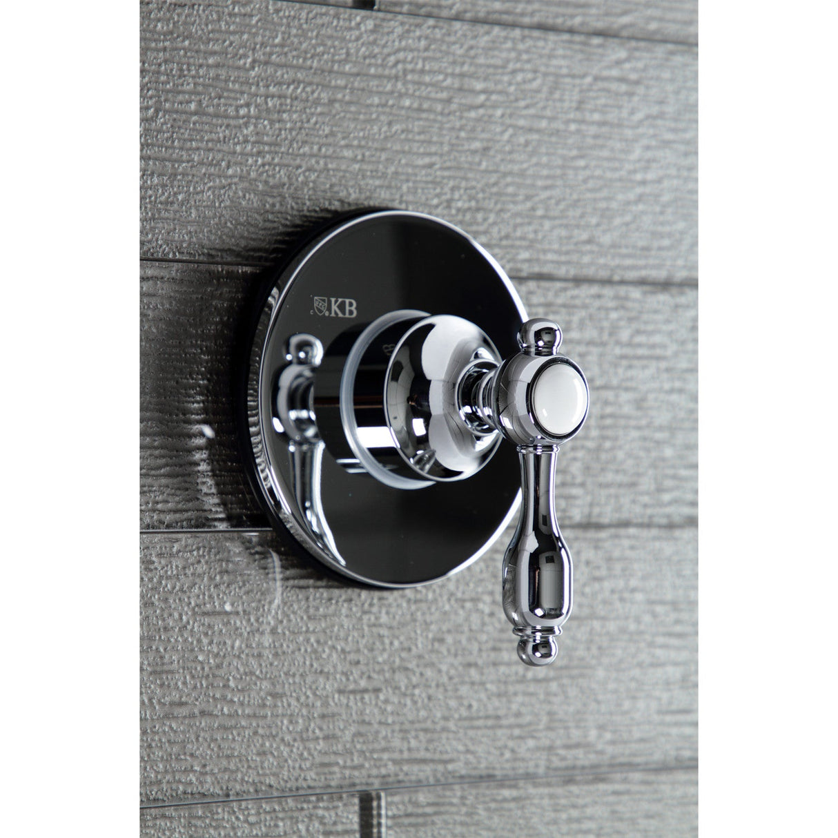 Tudor KS3031TAL Single-Handle Wall Mount Three-Way Diverter Valve with Trim Kit, Polished Chrome