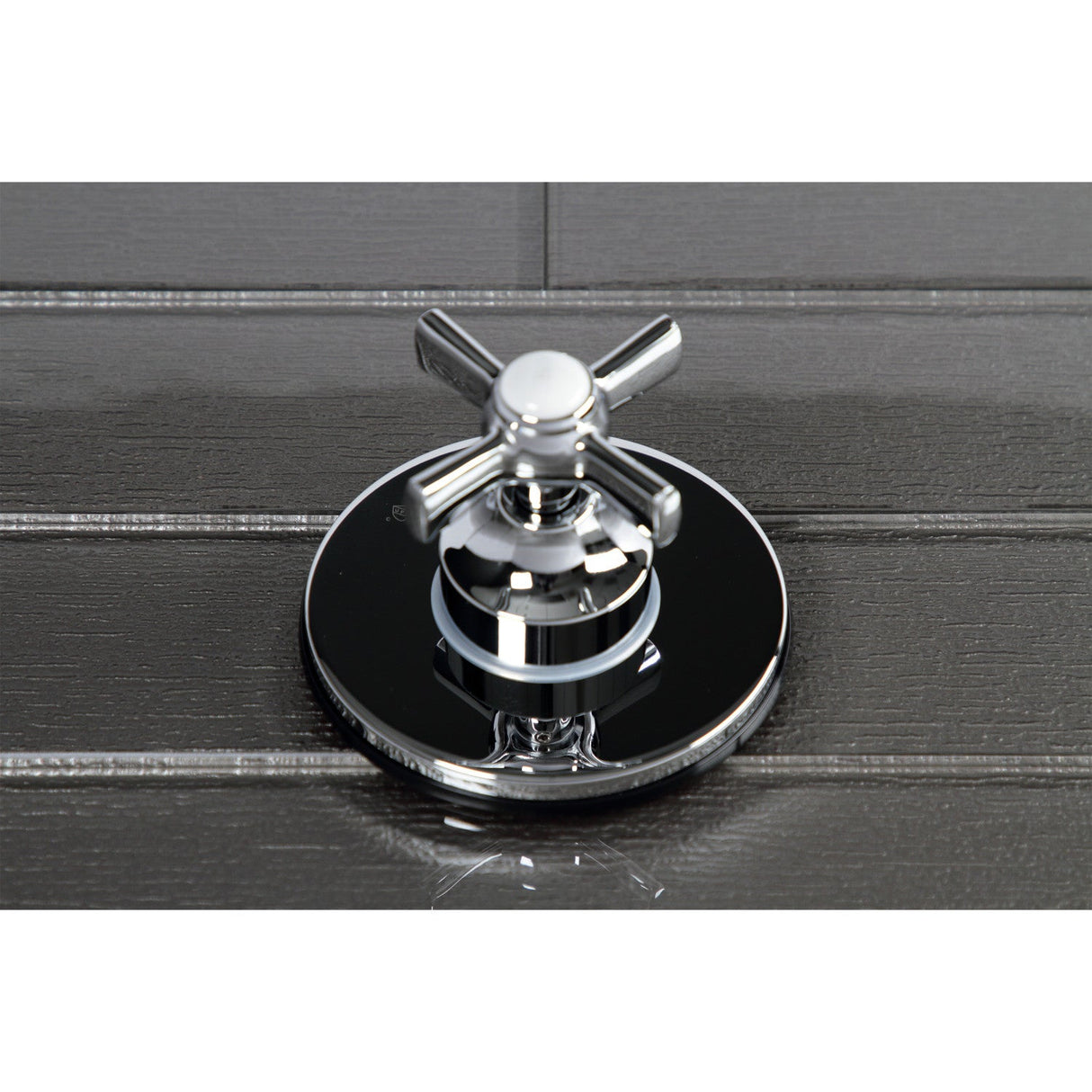 KS3031ZX Single-Handle Wall Mount Three-Way Diverter Valve with Trim Kit, Polished Chrome