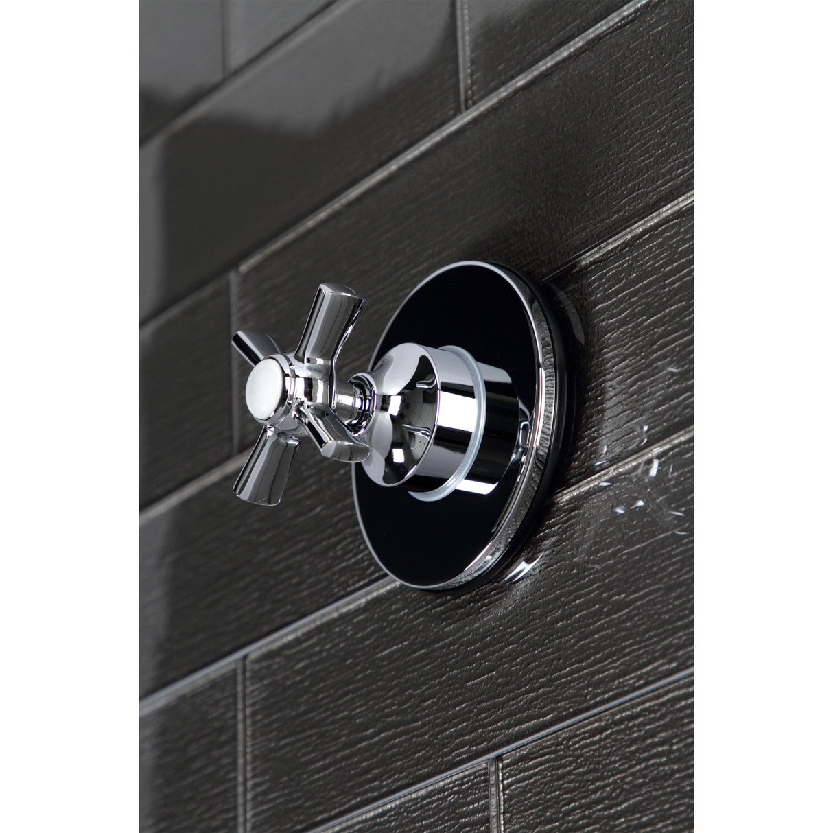 KS3031ZX Single-Handle Wall Mount Three-Way Diverter Valve with Trim Kit, Polished Chrome