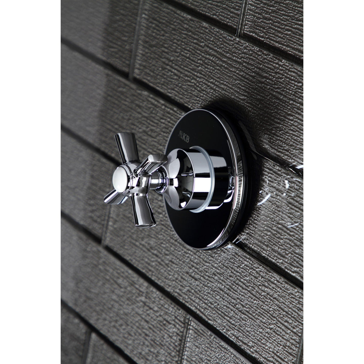 KS3031ZX Single-Handle Wall Mount Three-Way Diverter Valve with Trim Kit, Polished Chrome
