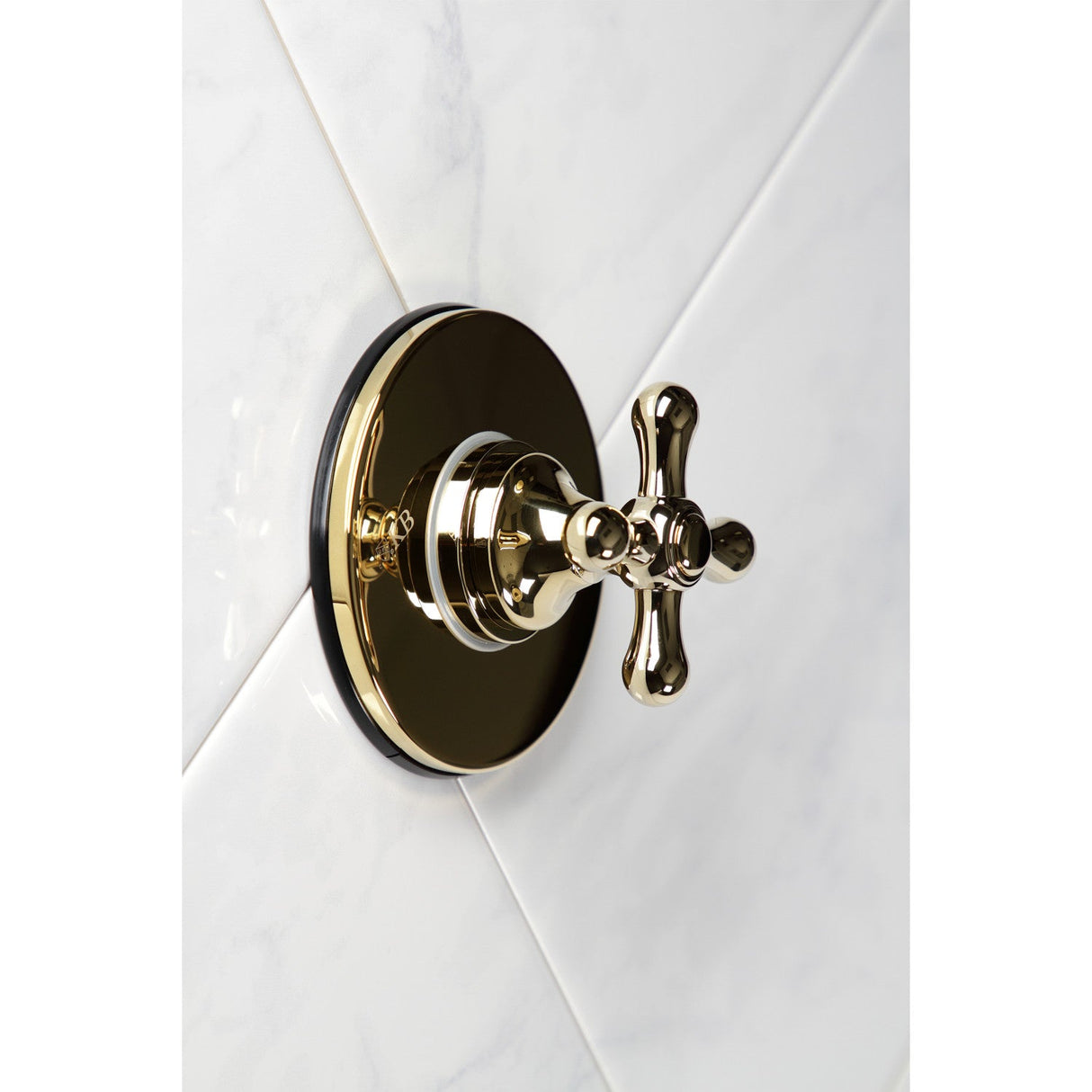 KS3032AX Single-Handle Wall Mount Three-Way Diverter Valve with Trim Kit, Polished Brass
