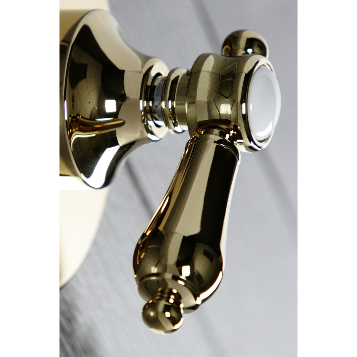 Heirloom KS3032BAL Single-Handle Wall Mount Three-Way Diverter Valve with Trim Kit, Polished Brass