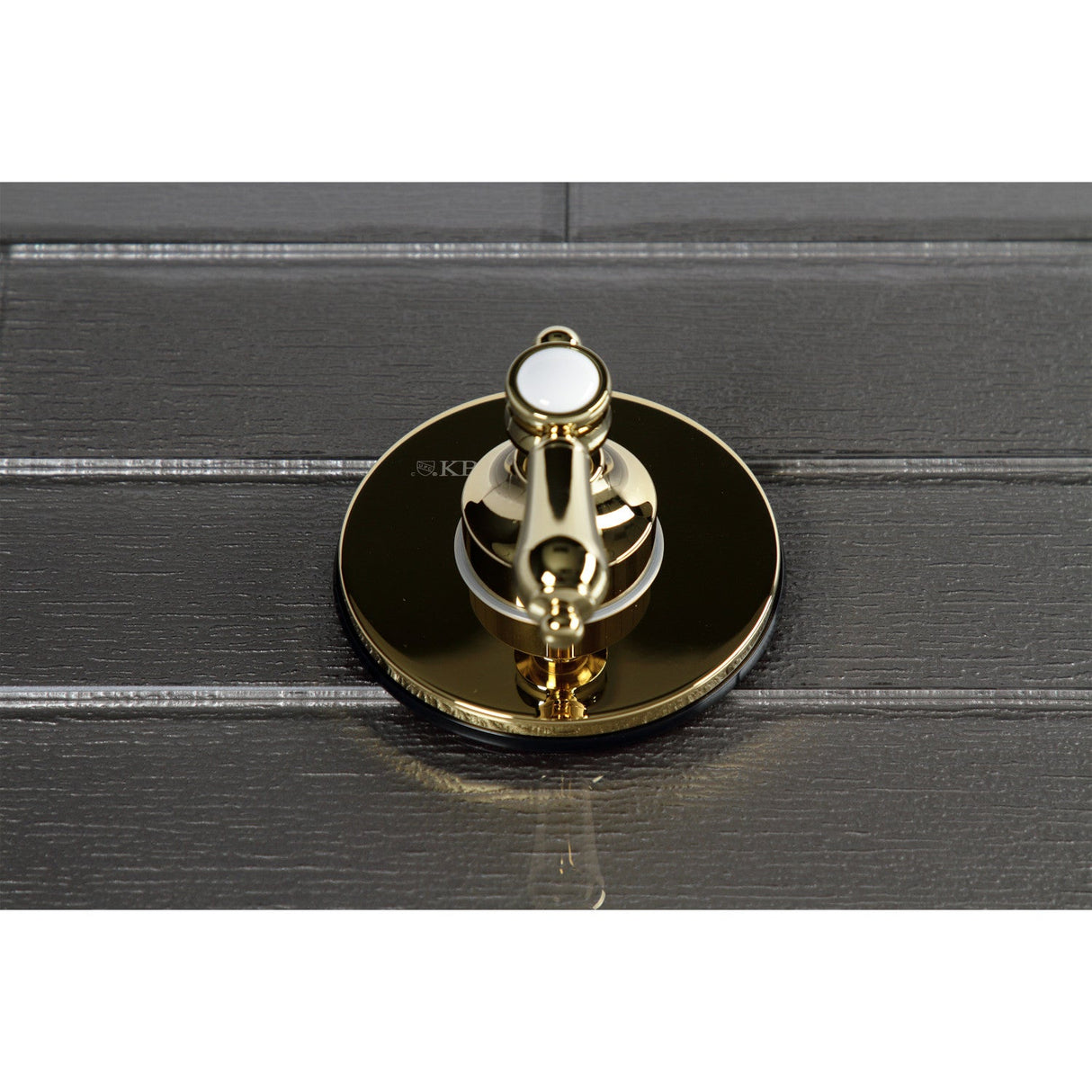 Heirloom KS3032BAL Single-Handle Wall Mount Three-Way Diverter Valve with Trim Kit, Polished Brass