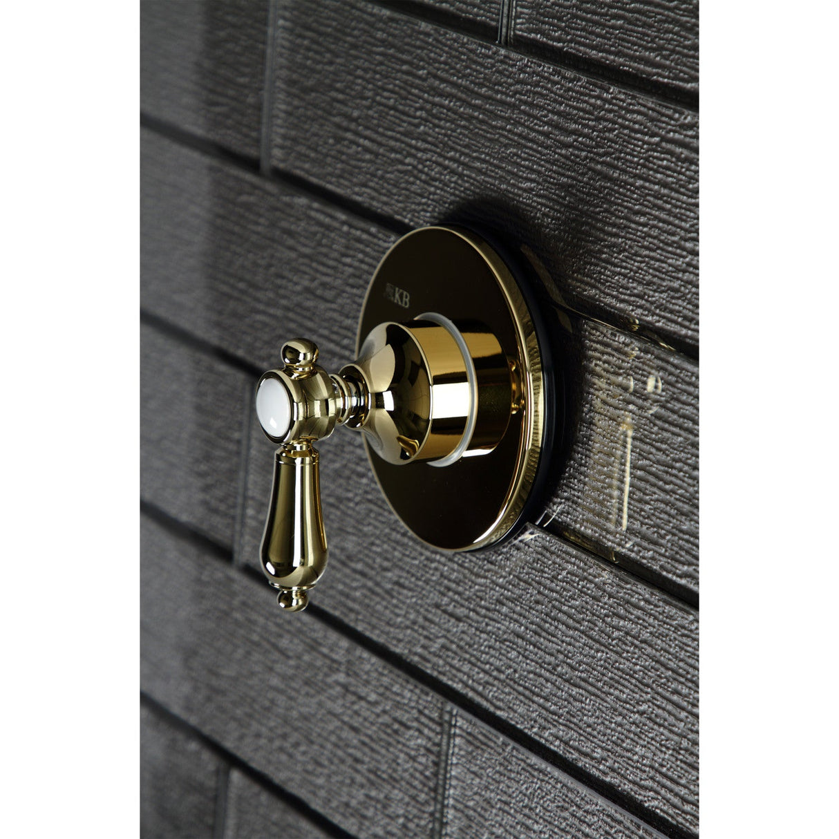 Heirloom KS3032BAL Single-Handle Wall Mount Three-Way Diverter Valve with Trim Kit, Polished Brass