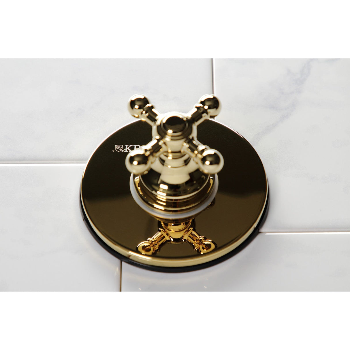 KS3032BX Single-Handle Wall Mount Three-Way Diverter Valve with Trim Kit, Polished Brass