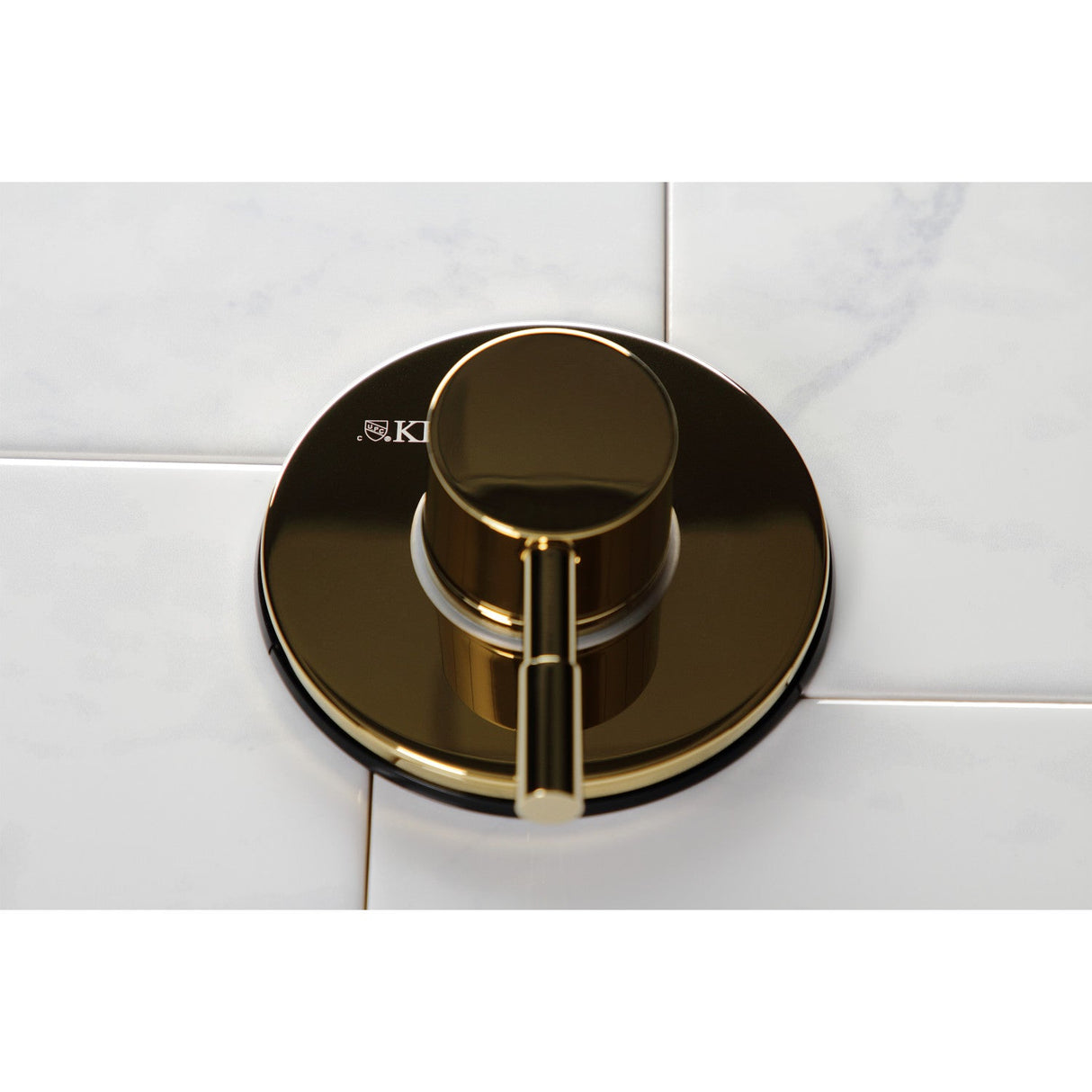 Concord KS3032DL Single-Handle Wall Mount Three-Way Diverter Valve with Trim Kit, Polished Brass