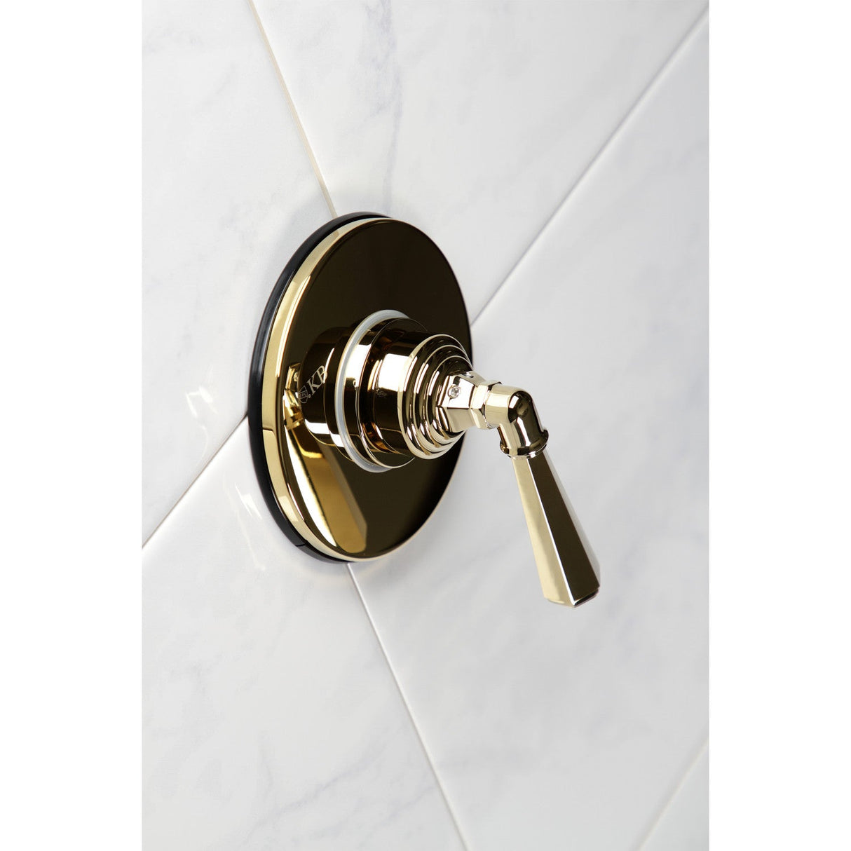 KS3032HL Single-Handle Wall Mount Three-Way Diverter Valve with Trim Kit, Polished Brass