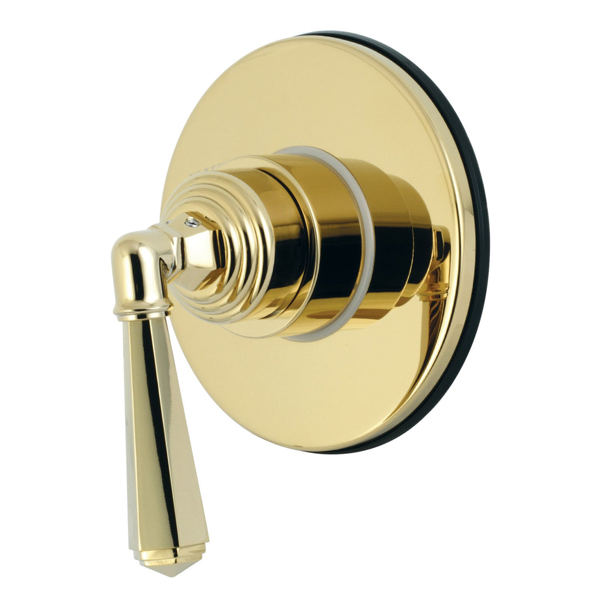 KS3032HL Single-Handle Wall Mount Three-Way Diverter Valve with Trim Kit, Polished Brass