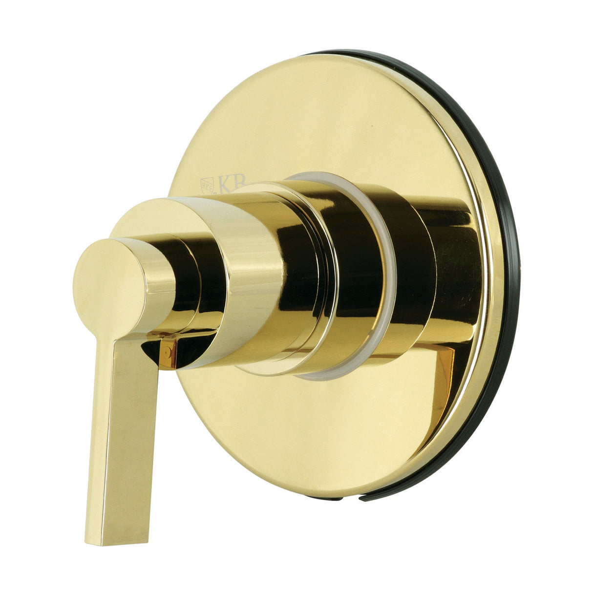NuvoFusion KS3032NDL Single-Handle Wall Mount Three-Way Diverter Valve with Trim Kit, Polished Brass