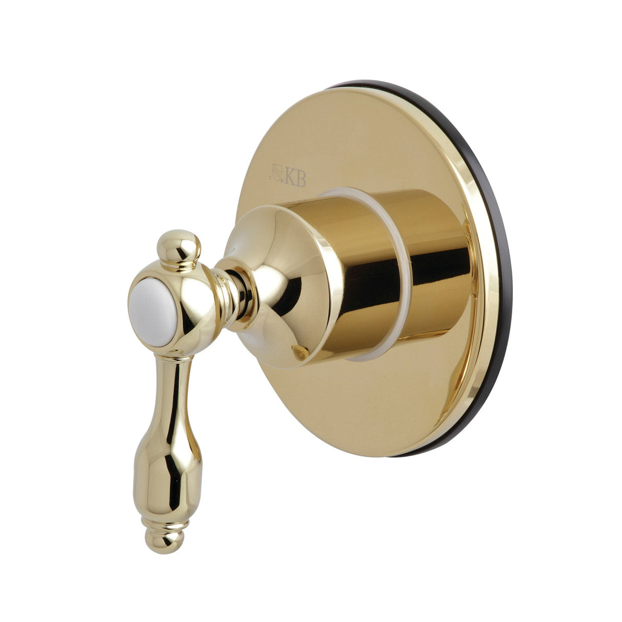 Tudor KS3032TAL Single-Handle Wall Mount Three-Way Diverter Valve with Trim Kit, Polished Brass