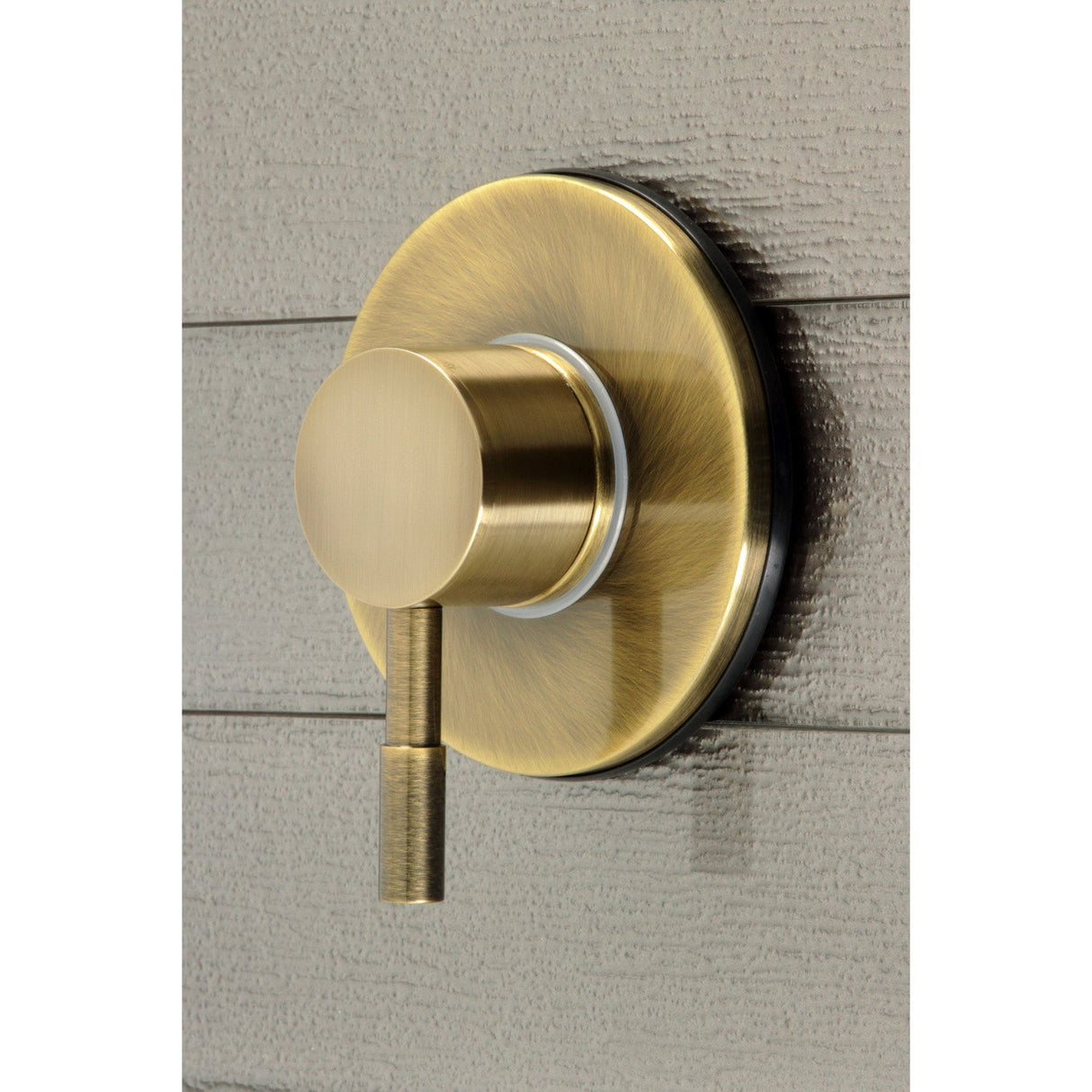 Concord KS3033DL Single-Handle Wall Mount Three-Way Diverter Valve with Trim Kit, Antique Brass