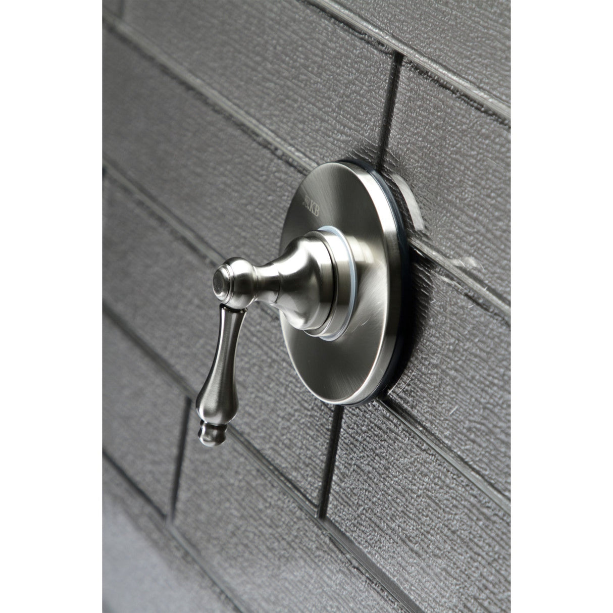 KS3038AL Single-Handle Wall Mount Three-Way Diverter Valve with Trim Kit, Brushed Nickel
