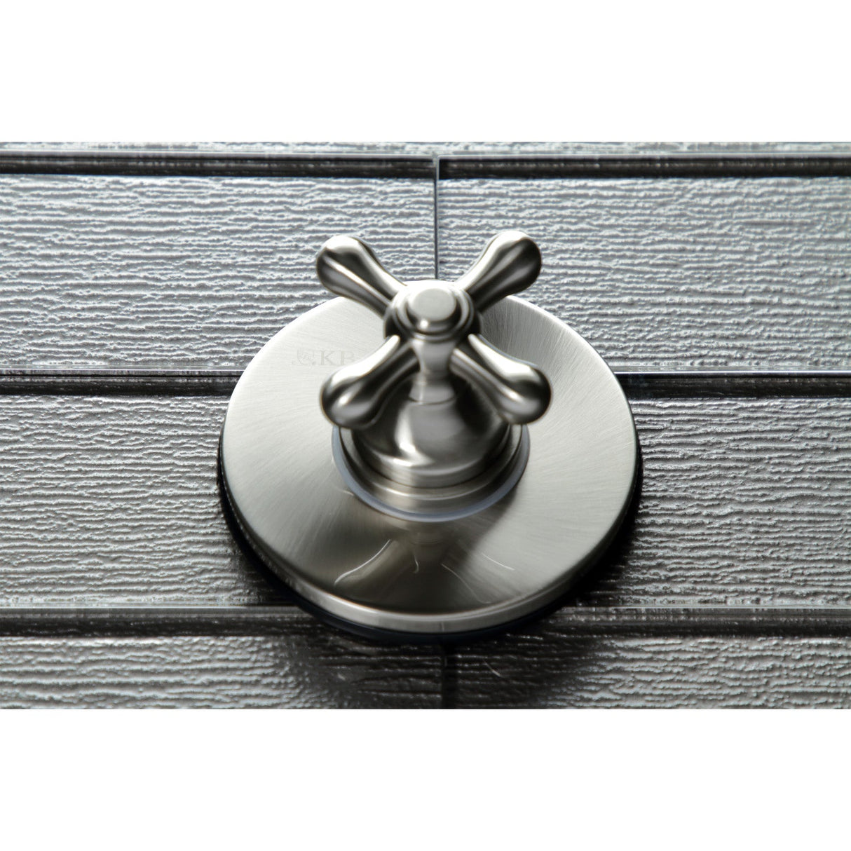 KS3038AX Single-Handle Wall Mount Three-Way Diverter Valve with Trim Kit, Brushed Nickel