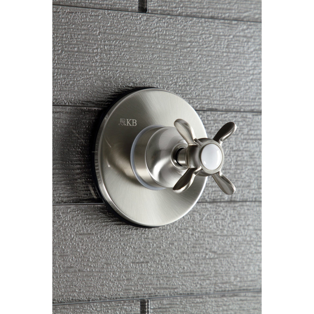 KS3038BEX Single-Handle Wall Mount Three-Way Diverter Valve with Trim Kit, Brushed Nickel