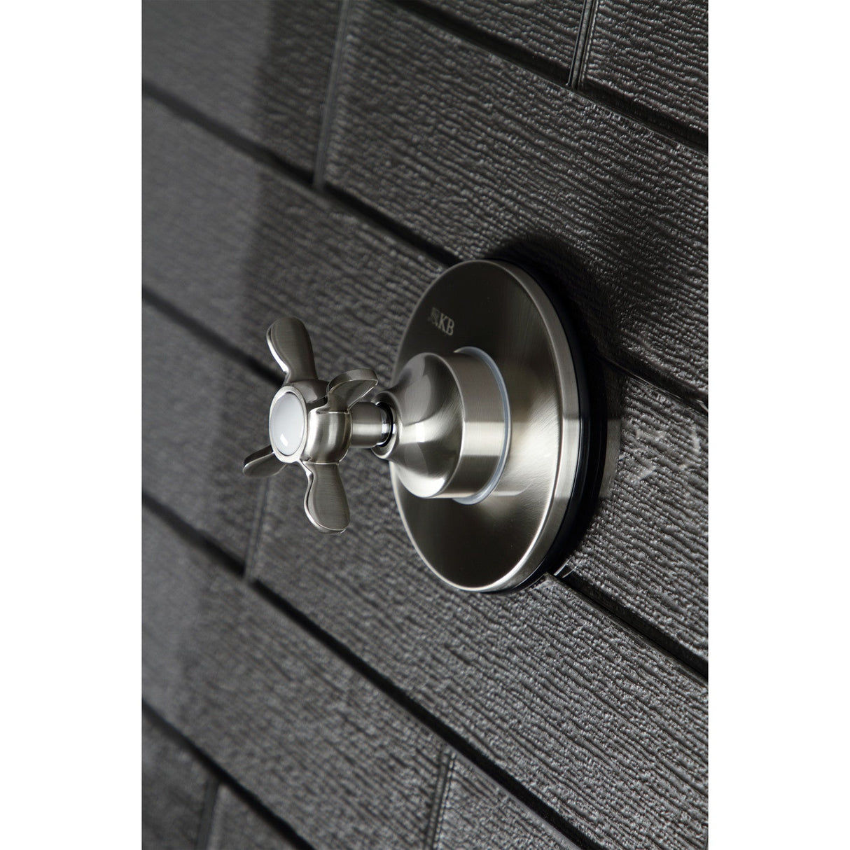 KS3038BEX Single-Handle Wall Mount Three-Way Diverter Valve with Trim Kit, Brushed Nickel