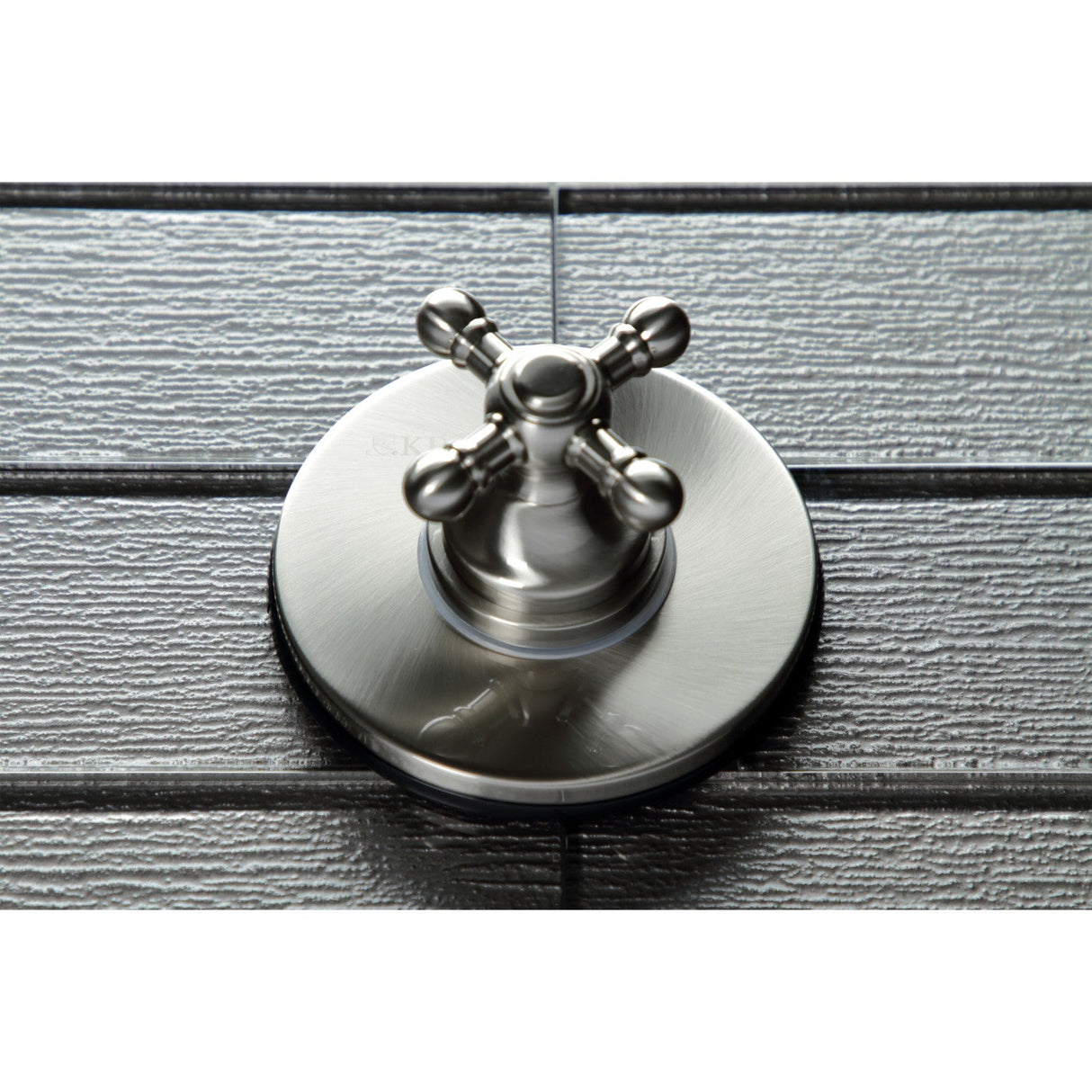 KS3038BX Single-Handle Wall Mount Three-Way Diverter Valve with Trim Kit, Brushed Nickel