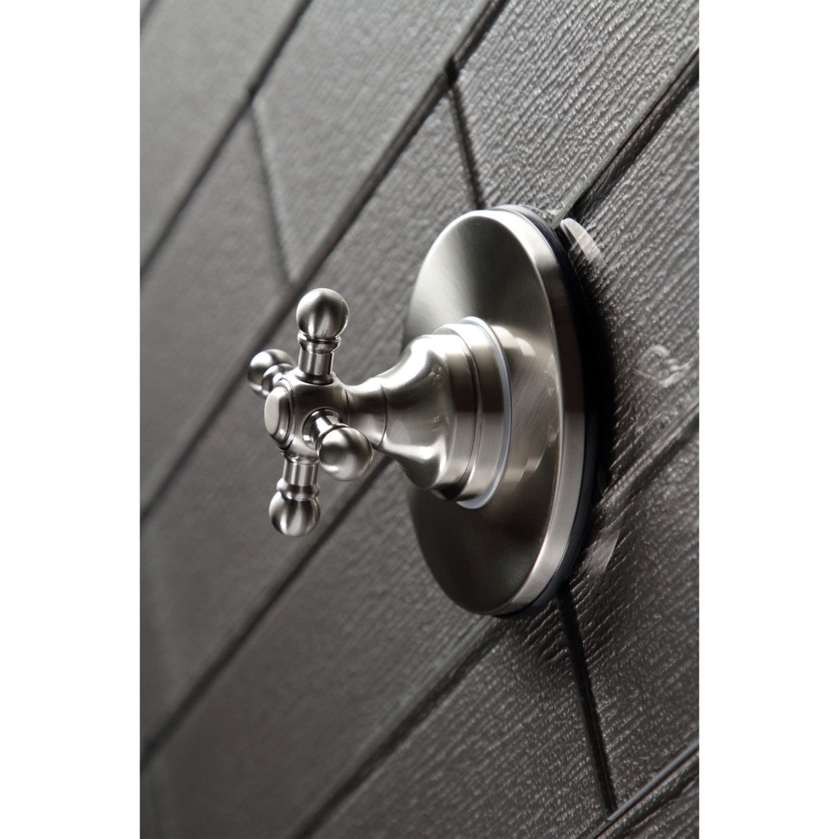 KS3038BX Single-Handle Wall Mount Three-Way Diverter Valve with Trim Kit, Brushed Nickel