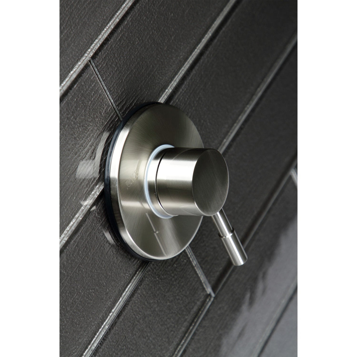 Concord KS3038DL Single-Handle Wall Mount Three-Way Diverter Valve with Trim Kit, Brushed Nickel