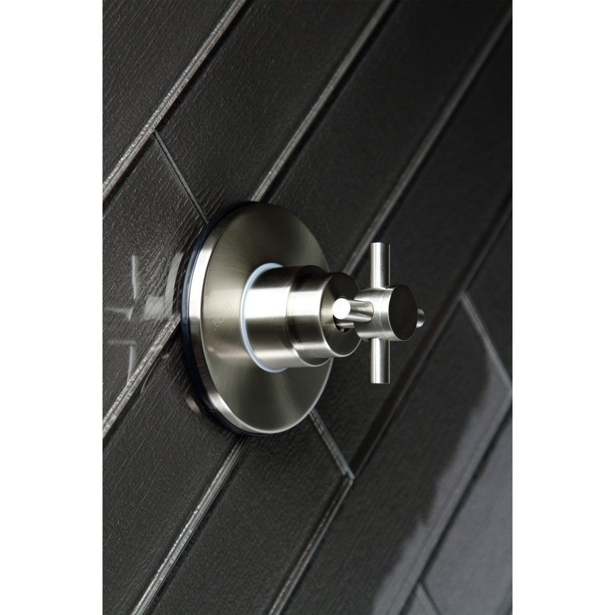 Concord KS3038DX Single-Handle Wall Mount Three-Way Diverter Valve with Trim Kit, Brushed Nickel