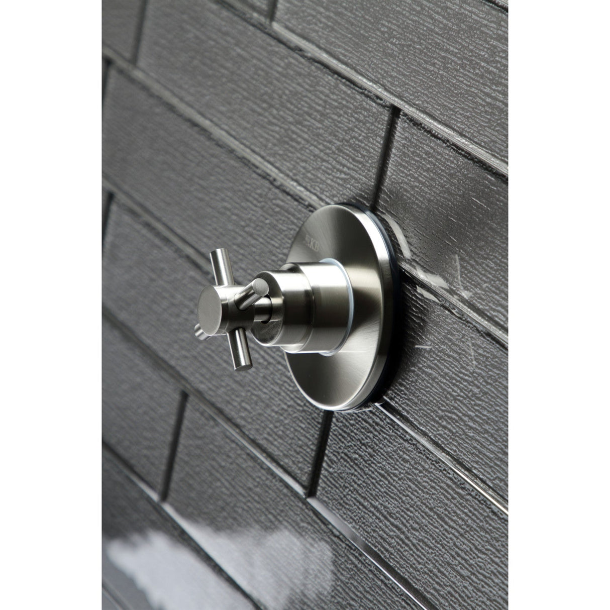 Concord KS3038DX Single-Handle Wall Mount Three-Way Diverter Valve with Trim Kit, Brushed Nickel