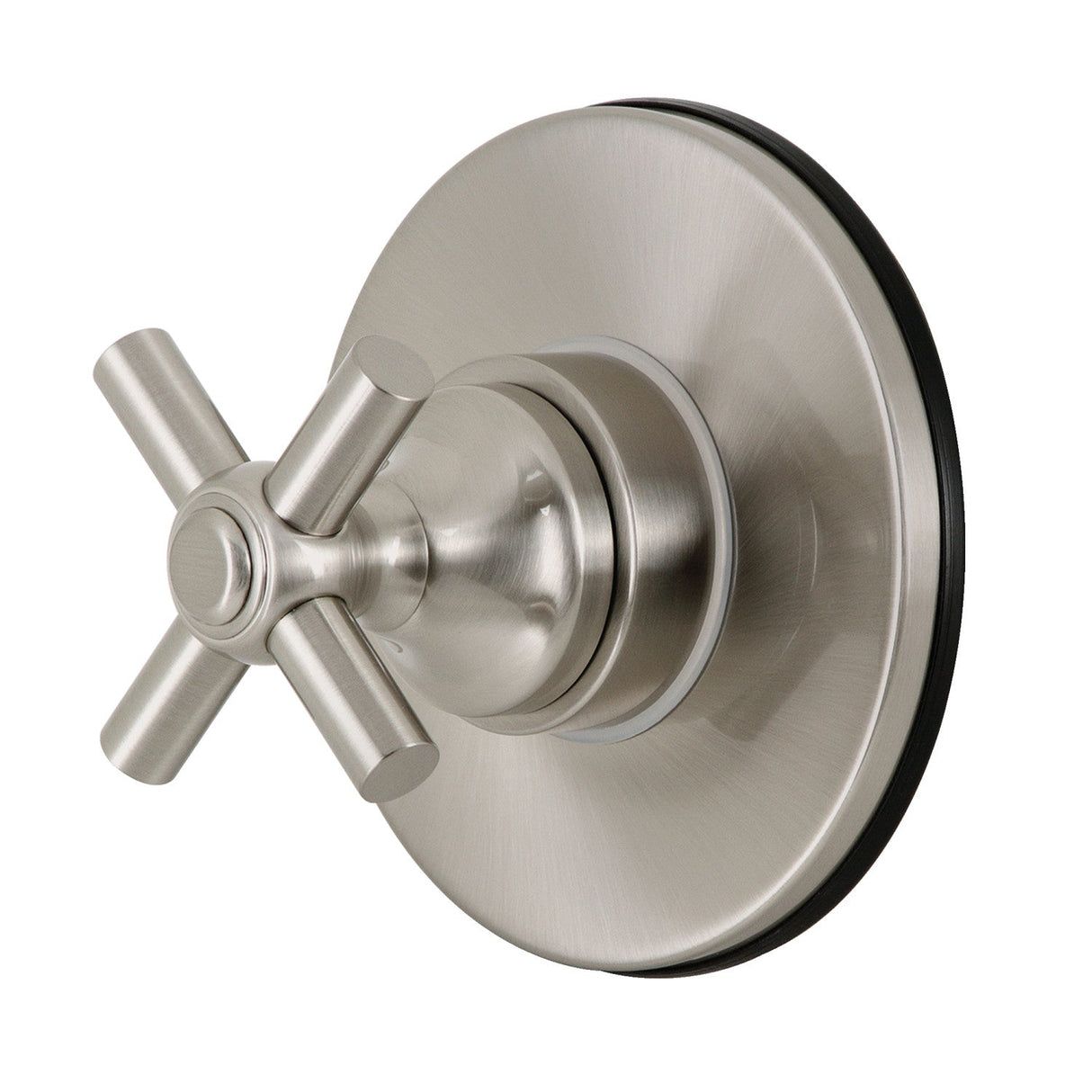 Elinvar KS3038EX Single-Handle Wall Mount Three-Way Diverter Valve with Trim Kit, Brushed Nickel