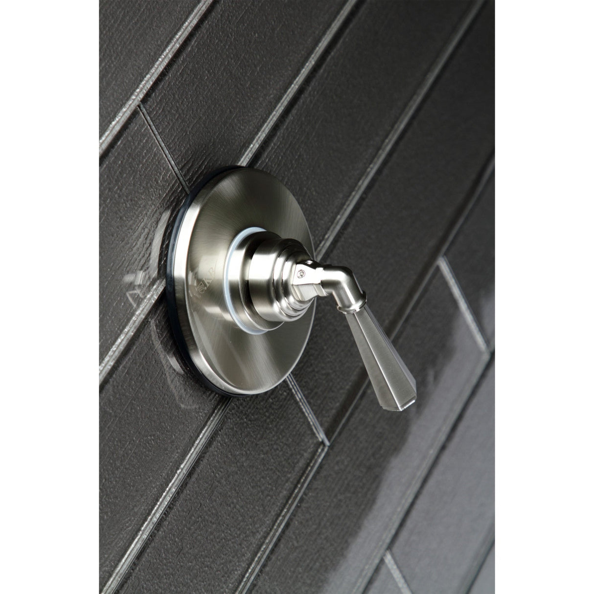 KS3038HL Single-Handle Wall Mount Three-Way Diverter Valve with Trim Kit, Brushed Nickel